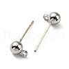 Brass Stud Earring Findings FIND-R144-13B-P-2