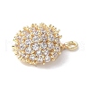 Hedgehog Brass Pendants KK-V005-03G-2
