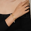 Fashionable Stainless Steel Herringbone & Curb Chains Double Layer Bracelets TF4640-2-2