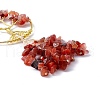 Wire Wrapped Chips Natural Mixed Goldstone Big Pendant Decorations HJEW-H057-03-6