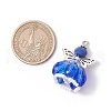 Faceted Glass Pendants PALLOY-MZ00583-02-2