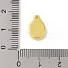 304 Stainless Steel Pendant Cabochon Settings STAS-A097-09G-3