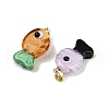 Handmade Lampwork Pendants LAMP-A007-01G-03-2