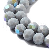 Opaque Glass Beads Strands EGLA-A035-P8mm-L22-3