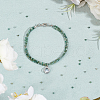 Olycraft 2 Strands Natural Moss Agate Beads Strands G-OC0005-64-5
