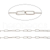 Rhodium Plated 925 Sterling Silver Paperclip Chains STER-F052-01P-2