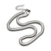 Non-Tarnish 304 Stainless Steel Herringbone Chains Necklaces NJEW-G340-03P-4