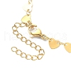 304 Stainless Steel Heart Link Chains AJEW-TA00004-01-3