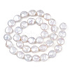 Baroque Natural Keshi Pearl Beads Strands PEAR-S018-07A-3