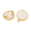 Brass Micro Pave Cubic Zirconia Pendants KK-U058-09G-2