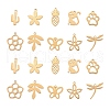 100Pcs 10 Style 304 Stainless Steel Pendants STAS-LS0001-32G-2
