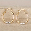 Twist Brass Hoop Earrings FS-WGA1A3A-01-4