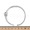 201 Stainless Steel with Rhinestone Bangles for Women BJEW-B138-03P-5