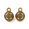 Tibetan Style Alloy Charms FIND-M011-08AG-1