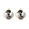 Rack Plating Alloy Enamel Pendants FIND-I038-06-2