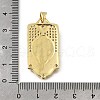 Brass Micro Pave Cubic Zirconia Pendants KK-Q066-17B-G-3