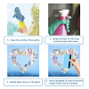 Waterproof PVC Colored Laser Stained Window Film Adhesive Stickers DIY-WH0256-060-3