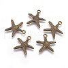 Tibetan Style Alloy Pendants TIBEP-EA306YKG-AB-FF-2