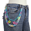 Macaron Color Star Acrylic Double Layer Chain Belts for Pants FS-WG9A655-03-1