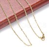 304 Stainless Steel Cable Chain Necklace Making STAS-P045-09G-2