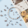 GOMAKERER Zinc Alloy Lobster Claw Clasps & Brass End Bead Tips & Jump Rings Findings Kits DIY-GO0002-21RC-3