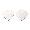 Non-Tarnish 304 Stainless Steel Pendants STAS-A057-05P-1