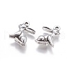 Tibetan Style Alloy Rabbit Pendants TIBEP-1437-AS-LF-1