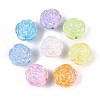 UV Plating Opaque Acrylic Beads SACR-N019-01-1