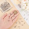 Beebeecraft 100Pcs 5 Styles Stainless Steel Screw Eye Pin Peg Bails STAS-BBC0005-77-3