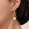 Elegant S925 Sterling Silver Clear Cubic Zirconia Teardrop Dangle Earrings EO1627-5