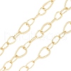 Rack Plating Brass Teardrop Link Chain CHC-K013-05-4