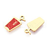 304 Stainless Steel Enamel Charms STAS-T065-66G-01-2
