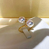 Brass Micro Pave Clear Cubic Zirconia Cuff Rings for Women FS-WG3C0F1-01-3