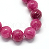 Natural Dyed Yellow Jade Gemstone Bead Strands X-G-R271-10mm-YXS12-2