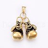 304 Stainless Steel Pendants STAS-O103-02AG-1