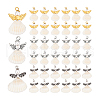   48Pcs 3 Styles Spiral Shell Angel Pendants FIND-PH0020-54-7
