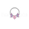 Brass Rhinestone Nipple Rings WG50E44-17-1