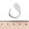 Non-Tarnish 304 Stainless Steel Open Cuff Ring RJEW-Q775-01P-4