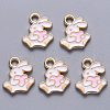 Alloy Enamel Charms X-ENAM-S121-117B-2