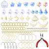 DIY Glass Suncatchers Pendants Pendant Decoration Making Kit DIY-YW0008-99-1