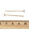 Brass Micro Pave Clear Cubic Zirconia Head Pins KK-M306-09G-03-4