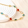 304 Stainless Steel Curb Chain Necklaces NJEW-V009-01G-2