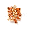 Brass Micro Pave Cubic Zirconia Pendants KK-D288-03G-1