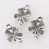 Tibetan Style Alloy Clover Charms TIBEP-2765-AS-RS-2