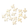 304 Stainless Steel Tiny Cross Charms STAS-H149-07G-3