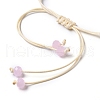 Adjustable Braided Bead Bracelets BJEW-JB05309-M-4