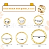 1874Pcs Iron Open Jump Rings Jump Rings with Brass Rings IFIN-SZ0001-29-2