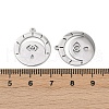 304 Stainless Steel Pendants STAS-U052-02B-P-3