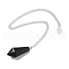 Natural Obsidian Cone Pointed Dowsing Pendulums G-A249-02S-02-1