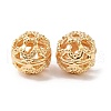 Hollow Brass Beads KK-K333-06G-1